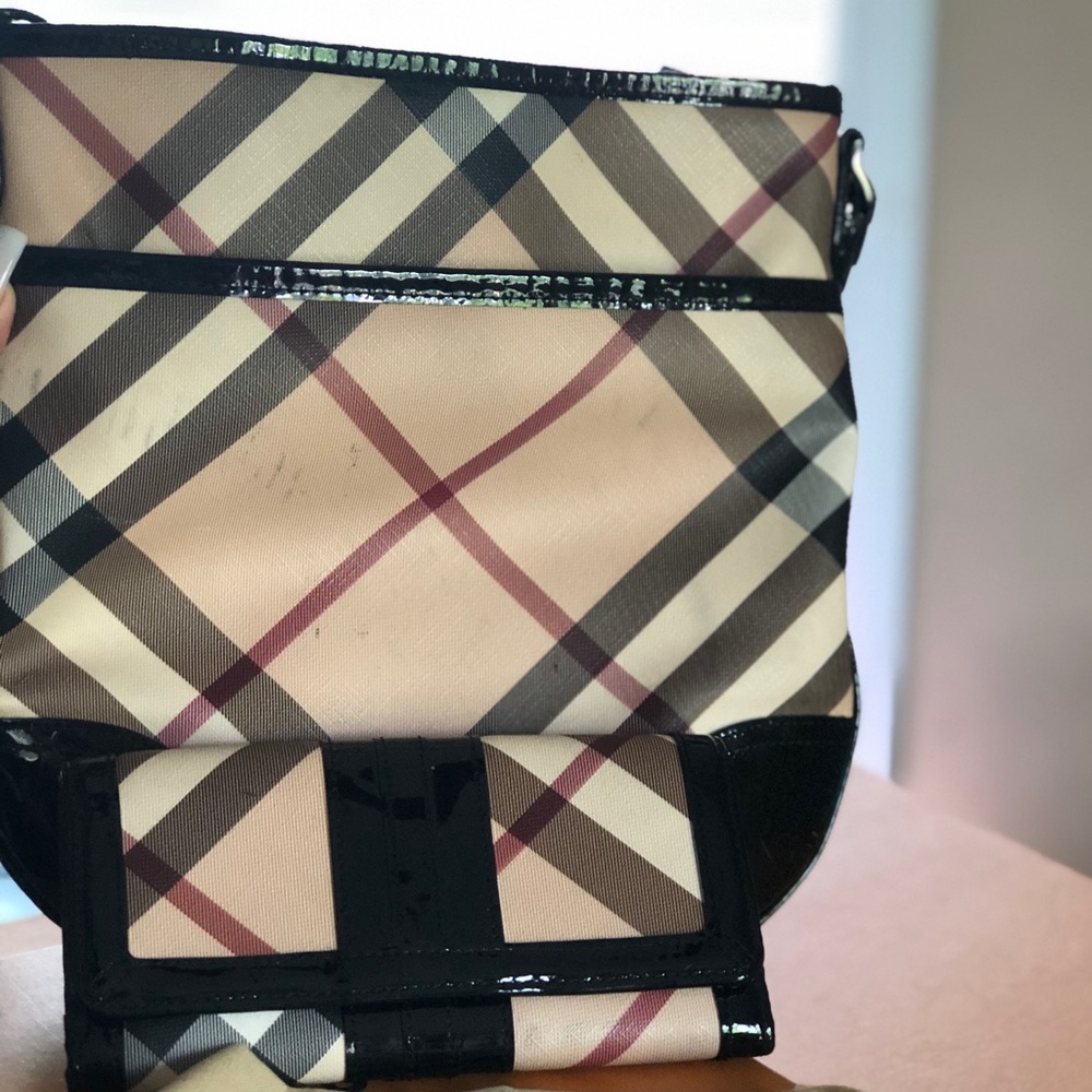 Burberry Crossbody with Matching Wallet